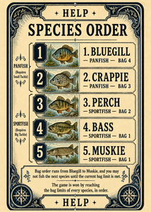 Species Order reference card